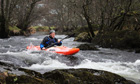 Kevin Rushby at the end of the training course on the River Llugwy in Wales