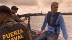 Stephen Sackur with the Navy Patrol