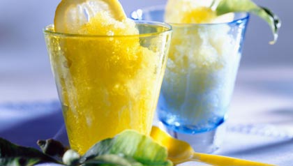 Frozen Drinks and Desserts: lemon Granita recipe
