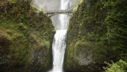 Multnomah Falls near the Columbus River, Oregon, USA