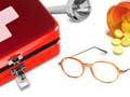 First aid kit, glasses, medication, and flashlight-Be prepared for an Emergency AARP Foundation