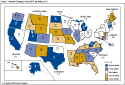 Map of Annual Percent Change in Real Gross State Product