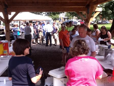 Rep. Barletta meets with residents of Fernville, Columbia County, on Monday afternoon