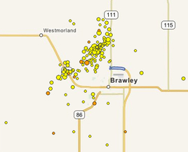 Graphic: August 2012 Brawley, California Earthquake Swarm