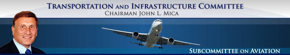 Subcommittee on Aviation, House Transportation and Infrastructure Committee, Republicans, John L. Mica, Ranking Republican