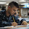 USS Blue Ridge sailors take the E-5 exam [Image 3 of 3]