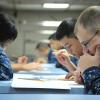 USS Blue Ridge sailors take the E-5 exam [Image 1 of 3]