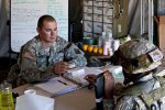 Soldiers from the 926th Engineer Battalion Headquarters Company out of Birmingham...