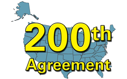 200th Agreement: map of USA