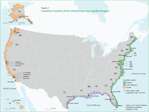 Coastal Outline Map in PDF