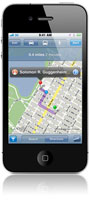 smartphone with GPS navvigation