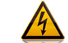 High voltage sign