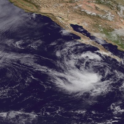 Photo: Tropical Storm John will likely be a short-lived storm, expected to weaken to a tropical depression tonight. It's located over the eastern North Pacific Ocean almost 300 miles west-southwest of the southern tip of Baja California, moving toward the northwest. It is not a threat to land.
Get the latest on this system, including graphics, on the NOAA NHC website at www.hurricanes.gov