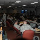 Photo: August 28 - Members of Task Force Magnolia (66th Troop Command) man the Mississippi National Guard Hurricane Issac operations center in Gulfport. Approximately 1500 Mississippi National Guard Soldiers and Airmen are currently responding to the storm. (Maj. Christian Patterson, JFH-MS Public Affairs)