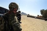 U.S. Troops Provide Security, Hold Key Leader Meeting on Forward Operating Base Farah