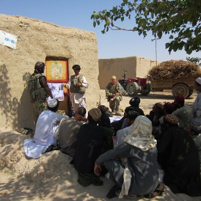 Photo: British soldiers from The King’s Royal Hussars along with the Mission Support and Stabilisation Team have been supporting an Afghan Government project to provide veterinary clinics for the more remote villages of the Lashkar Gah area.