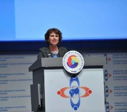 Date: 12/05/2011 Description: State Department's Special Representative for Commercial and Business Affairs Lorraine Hariton speaking December 5, 2011 at the 2011 Global Entrepreneurship Summit in Istanbul, Turkey. - State Dept Image