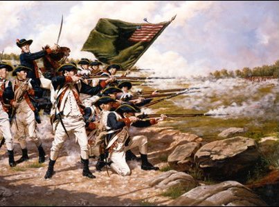 Photo: Today in National Guard History: In 1776, the men of the Delaware Regiment stand firm in the face of the British onslaught near the conclusion of the Battle of Long Island. Organized in January 1776, by Colonel John Haslet, this regiment soon earned the reputation as one of the best in the Continental Army for its discipline. Read more here: http://owl.li/dg8oh