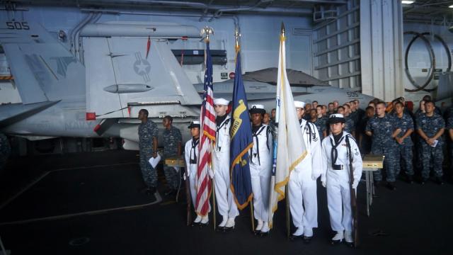 USS George Washington Holds Patriot Day Ceremony