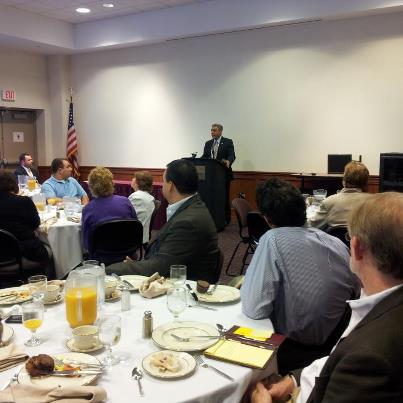 Photo: Last Friday, I addressed small business concerns in the community with the Columbia Montour Chamber of Commerce at Bloomsburg University.