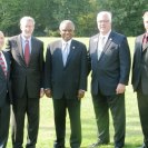 Photo: Congressman David Scott (GA-13) joined Austell Mayor Joe Jerkins, Cobb County Commission Chairman Tim Lee, and officials from the U.S. Geological Survey to unveil new flood mapping technology that will help emergency managers protect lives and property in the flood-prone Sweetwater Creek area. The tool was unveiled in a ceremony today on the banks of the creek at Austell's Legion Regional Park.