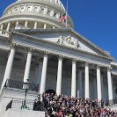 Photo: Robert and his colleagues gathered on the steps of the U.S. Capitol this morning for a 9/11 Remembrance Ceremony