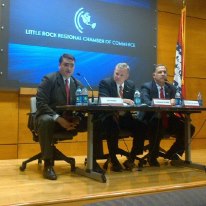 Photo: With Alex Herrgott (left) and Senator John Boozman (right).