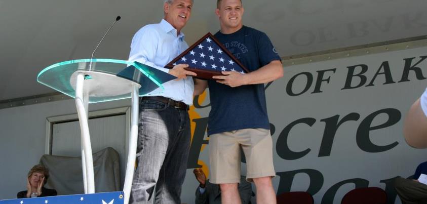 Photo: Majority Whip Kevin McCarthy and Gold Medalist Jake Varner