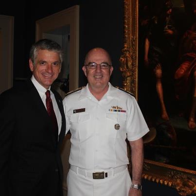 Photo: It was a true honor to spend time with ADM John C. Harvey, Jr., Commander, U.S. Fleet Forces Command, last night!