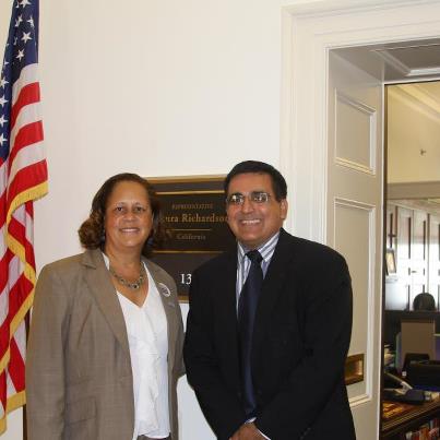 Photo: Today, I met with Neal Bhatia, with the American Academy of Dermatology to discuss skin disease research