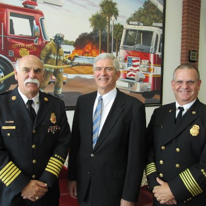 Photo: Joined with the community to celebrate Firehouse Subs Public Safety Foundation's partnership with the Tavares Fire Rescue in Orlando.

Read the story about Firehouse subs' donation of a life saving infrared camera to Tavares Fire and Rescue -> http://tinyurl.com/8qpdyuz