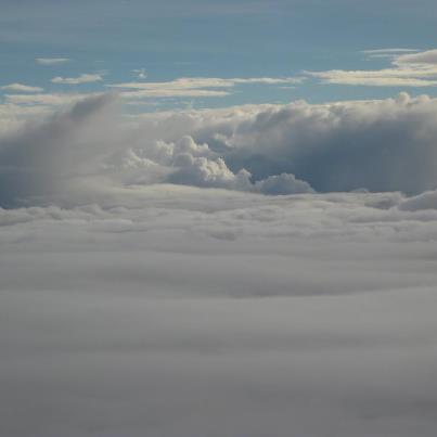 Photo: Tropical Storm Isaac as seen from "Kermit," one of NOAA's WP-3D Orion hurricane hunter planes during a flight in Isaac on August 26, 2012. Photo NOAA.