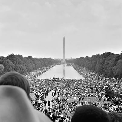 Photo: The view you would have looking east from the Lincoln Memorial 44 years ago today, when Martin Luther King, Jr spoke his most famous words