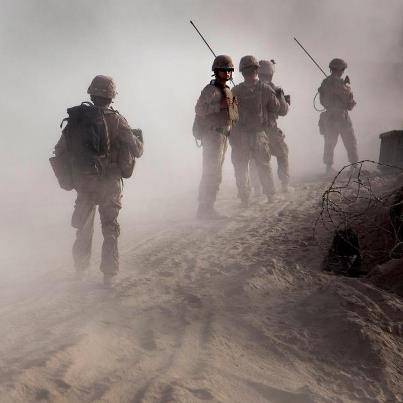 Photo: Marines with 1st Battalion, 7th Marine Regiment, begin a patrol out of Forward Operating Base Shamsher, Helmand province, Afghanistan Sept. 6, 2012. Marines conducted the patrol to disrupt the flow of lethal and illicit aid by the enemy in the area. (U.S. Marine Corps photo by Lance Cpl. Jason Morrison)