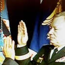 Photo: Gen. Frank Grass is administered the Oath of Office by Sectretary of Defense Leon Panetta during the Change of Responsibility Ceremony held at the Pentagon.