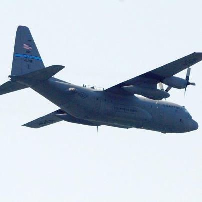 Photo: A Delaware Air National Guard C-130 transport aircraft makes a pass next to the Atlantic City Boardwalk on August 17, 2012. The aircraft was part of a two-ship formation of unit C-130 aircraft performing a flyover for the annual Thunder over the Boardwalk Airshow.