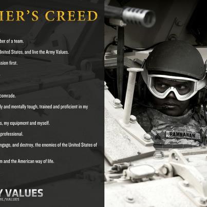 Photo: Good Morning Facebook! We'll start the week off with The U.S. Army Soldier's Creed... HOOAH!