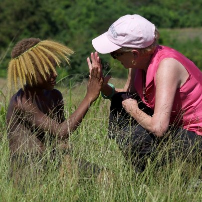 Photo: Take a moment today to remember the important roles of military wives. Here Bonnie Amos, wife of the Commandant of the Marine Corps, Gen. James F. Amos, interacts with a young Melanesian child on the island of Guadalcanal.
http://dvidshub.net/r/k9dls3