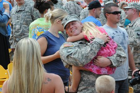 Photo: Some pictures have no need for a caption. Welcome home! The U.S. Army