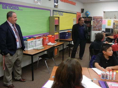 Rep. Grijalva visits Coatimundi Middle School in Rio Rico Aug. 11