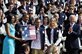 President Barack Obama, second from left, is joined by First Lady Michelle Obama, far left, Paralympic swimmer Brad Snyder, center, Olympic fencer Mariel Zagunis, second from right, and Vice President Joe Biden during an event to honor members of the U.S. Olympic and Paralympic teams at the White House in Washington, D.C., Sept. 14, 2012.  U.S. Air Force photo by Desiree N. Palacios