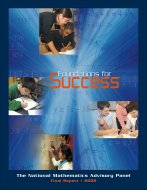 Foundations For Success: The Final Report Of The National Mathematics Advisory Panel