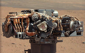 The Mars Hand Lens Imager (MAHLI) on NASA's Curiosity rover. Credit: NASA