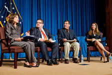 Secretary Solis joined a panel to discuss training in the Latino workforce. View the slideshow for more images and captions.