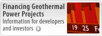 Financing Geothermal Power Projects. Information for developers and investors