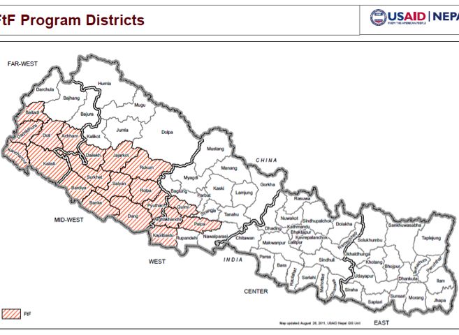 Map of Nepal