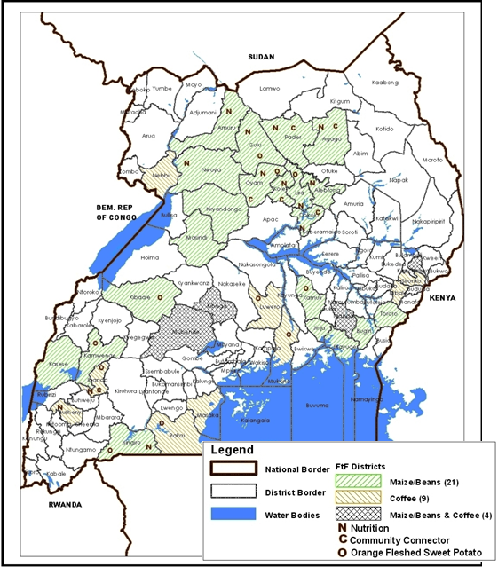 Map of Uganda