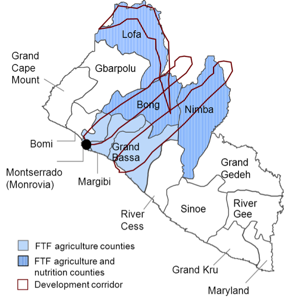 Map of Liberia