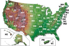 Image Map - U.S. Map