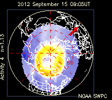 Current hemispheric power input map